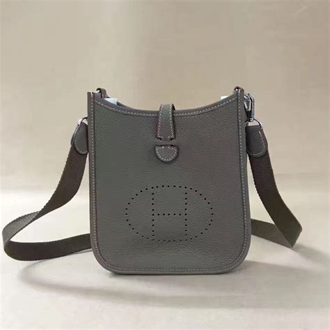 hermes evelyne mini grey